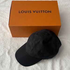 Louis Vuitton Black Monogram Cap